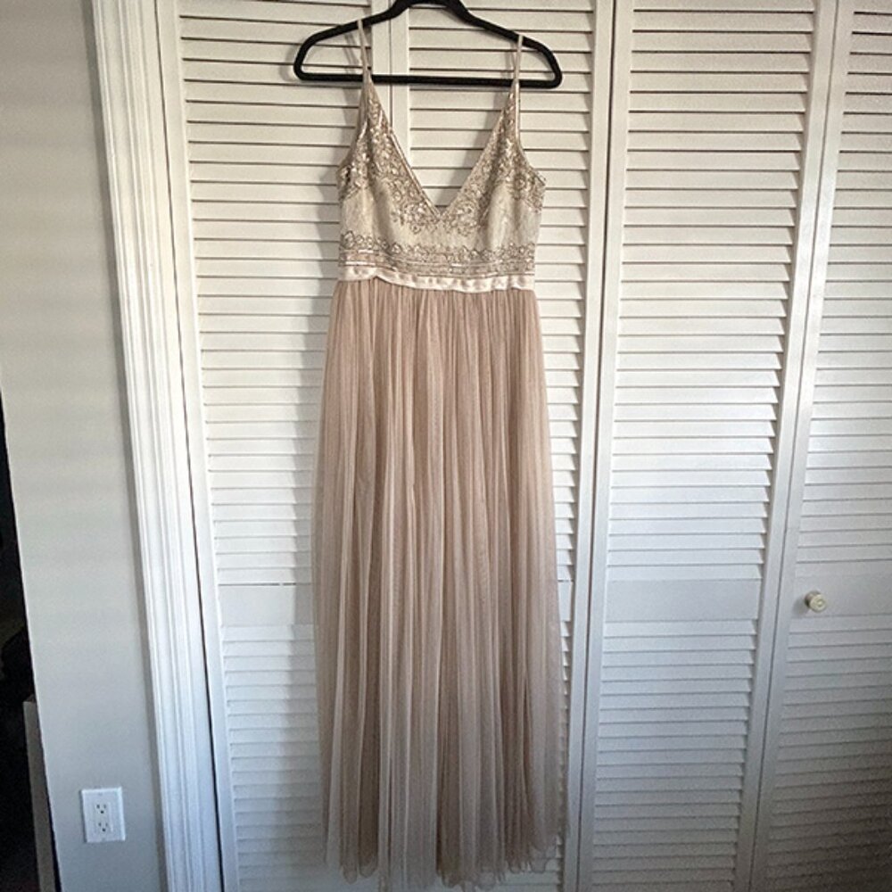 Needle & Thread Maxi w/Beaded Bodice